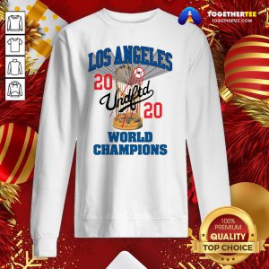 Nice Mlb Los Angeles Dodgers Undefeated 2020 World Championship Dodgers National League Champions 2020 Blue Sweatshirt - Design By Togethertee.com