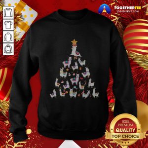 Official Alpaca Christmas Tree Sweatshirt - Design By Togethertee.com
