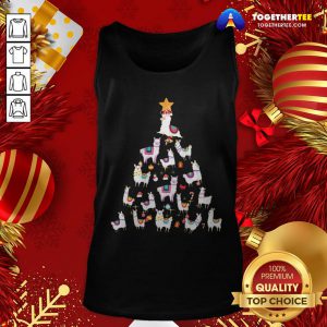 Official Alpaca Christmas Tree Tank Top - Design By Togethertee.com