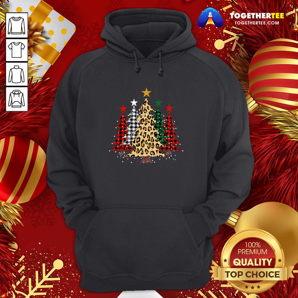 Official Buffalo Plaid And Leopard Christmas Tree Hoodie - Design By Togethertee.com Official Buffalo Plaid And Leopard Christmas Tree Hoodie - Design By Togethertee.com