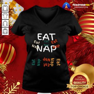 Official Eat Nap V-neck - Design By Togethertee.com