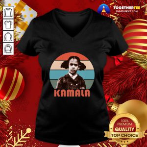 Official Kamala Harris That Little Girl Retro Vintage Anti Trump V-neck - Design By Togethertee.com