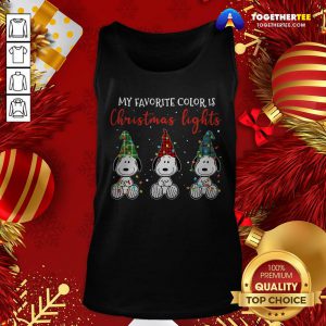 Official Plaid Snoopys My Favorite Color Is Christmas Lights Tank Top - Design By Togethertee.com