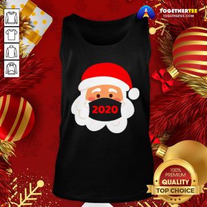 Official Santa Claus Wearing Face Mask 2020 Christmas Tank Top - Design By Togethertee.com