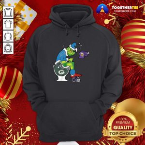 Official The Grinch Detroit Lions Shit On Toilet Green Bay Packers And Other Teams Christmas Hoodie - Design By Togethertee.com