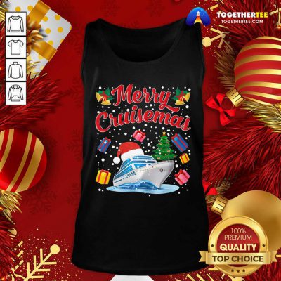 Merry Cruisemas Family Cruise Christmas 2020 Santa Hat Tank Top - Design By Togethertee.com