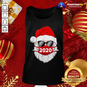 Original Santa With Face Mask Christmas Tank Top - Design By Togethertee.com