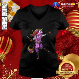 Original Unicorn Ninja Samurai Karate Kung Fu Martial V-neck - Design By Togethertee.com