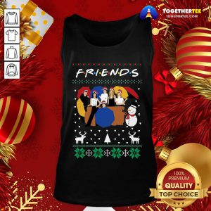 Perfect Friends And Snowman Christmas Ugly Tank Top - Design By Togethertee.com