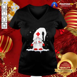Perfect Gnome Nurse Christmas Sweater V-neck - Design By Togethertee.com