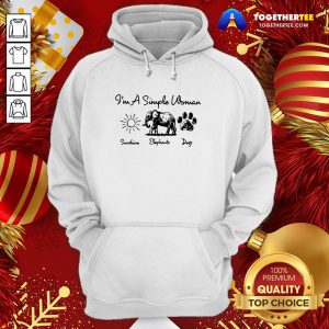 Perfect I’m A Simple Woman Sunshine Elephant Dogs Hoodie - Design By Togethertee.com