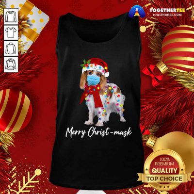 Merry Christ Mask Merry Christmas Light Tank Top - Design By Togethertee.com Merry Christ Mask Merry Christmas Light Tank Top - Design By Togethertee.com