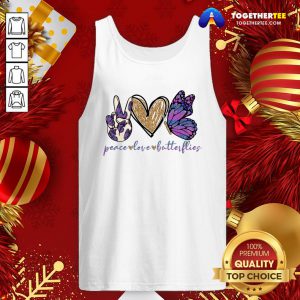 Perfect Peace Love Butterflies Tank Top - Design By Togethertee.com