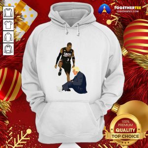 Premium Allen Iverson Steps Over Donald Trump Funny Hoodie - Design By Togethertee.com