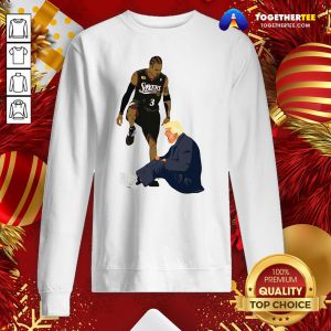 Premium Allen Iverson Steps Over Donald Trump Funny Sweatshirt - Design By Togethertee.com