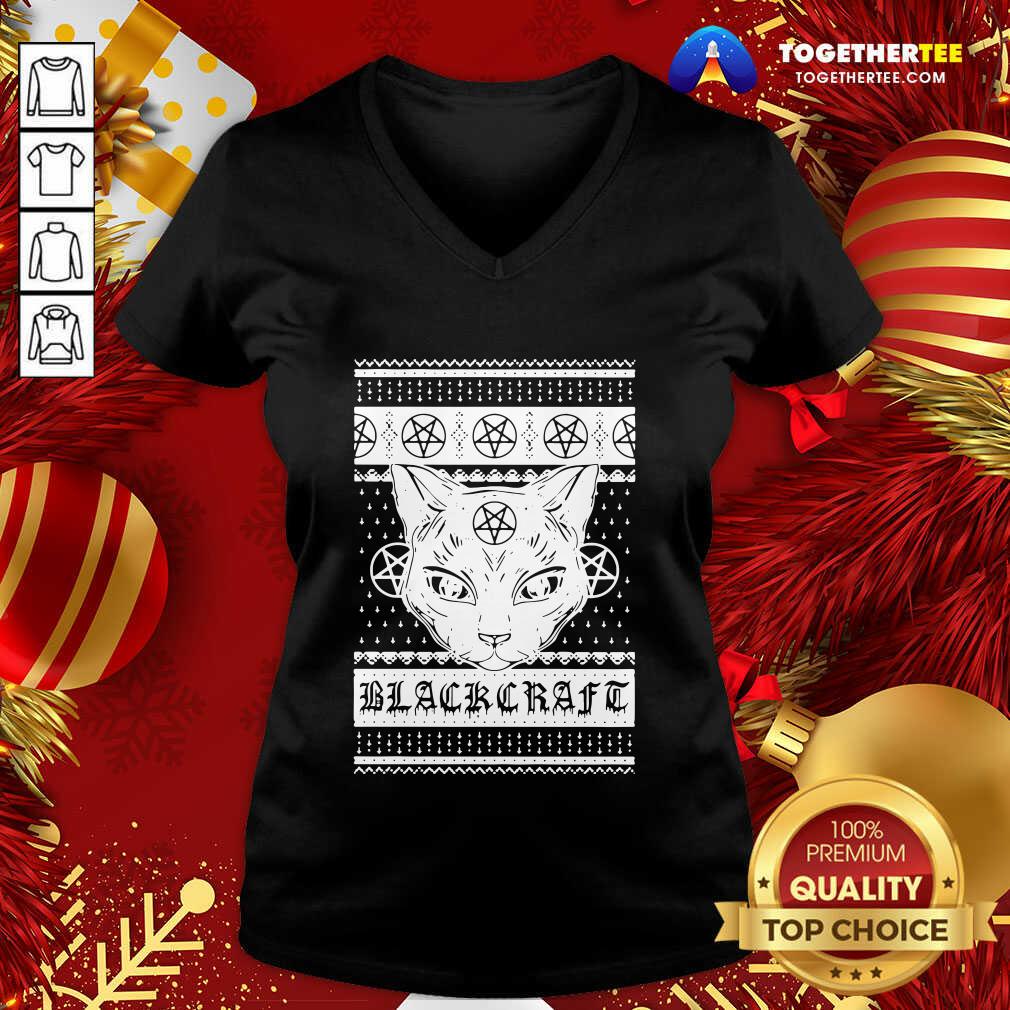 Cat Craft Ugly Christmas V-neck - Design By Togethertee.com Cat Craft Ugly Christmas V-neck - Design By Togethertee.com
