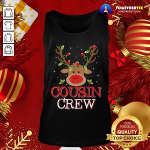 Premium Reindeer Light Cousin Crew Christmas Tank Top - Design By Togethertee.com