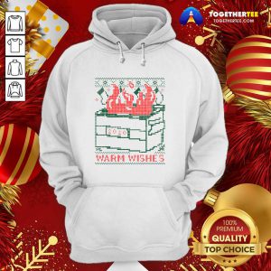 Premium Warm Wishes Dumpster Fire Hoodie - Design By Togethertee.com