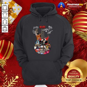 Pretty AC DC Guitar All Signature Hoodie - Design By Togethertee.com