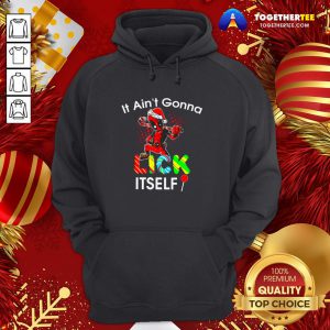 Pretty Deadpool It Ain’t Gonna Lick Itself Christmas Hoodie - Design By Togethertee.com