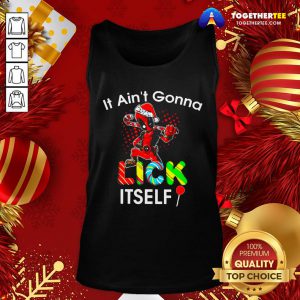 Pretty Deadpool It Ain’t Gonna Lick Itself Christmas Tank Top - Design By Togethertee.com