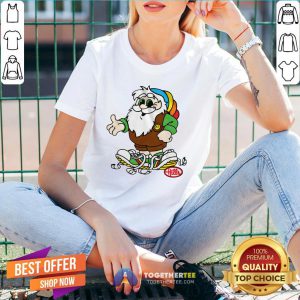 Pretty Gnomies Santa Merry Christmas V-neck - Design By Togethertee.com