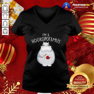 Pretty I’m A Hookopotamus Crochet V-neck - Design By Togethertee.com