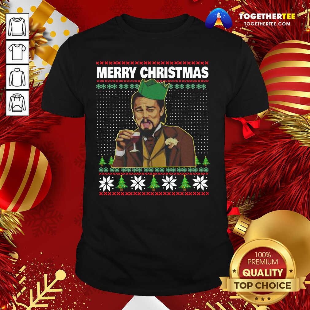 Pretty Leo Laughing Dank Meme Ugly Merry Christmas Shirt Leo Laughing Dank Meme Ugly Merry Christmas Shirt - Design By Togethertee.com