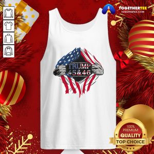 Top Blood Inside Trump 45 46 2nd Term 2021 2022 2023 American Flag Tank Top - Design By Togethertee.com