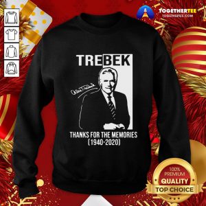 Top Alex Trebek Signature Thanks For The Memories 1940 2020 Sweatshirt - Design By Togethertee.com