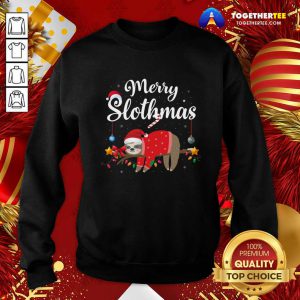 Merry Slothmas Sloth Funny Unisex Ugly Christmas Sweatshirt - Design By Togethertee.com