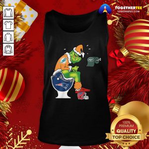 Top The Grinch Miami Dolphins Shit On Toilet New England Patriots And Other Teams Christmas Tank Top - Design By Togethertee.com