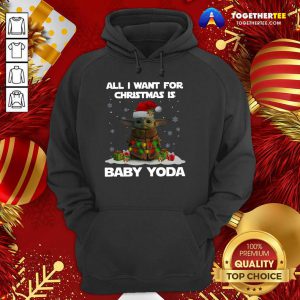 All I Want For Christmas Is Baby Yoda Santa Gift Hoodie - Design By Togethertee.com