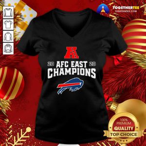 Buffalo Bills 2020 Afc East Champions V-neck - Design By Togethertee.com