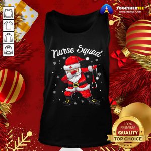 Dabbing Santa Scrubs Nurse Squad Tank Top - Design By Togethertee.com