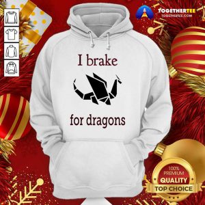 I Brake For Dragons Hoodie - Design By Togethertee.com