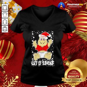 Let It Sjef Mdlz Christmas V-neck - Design By Togethertee.com
