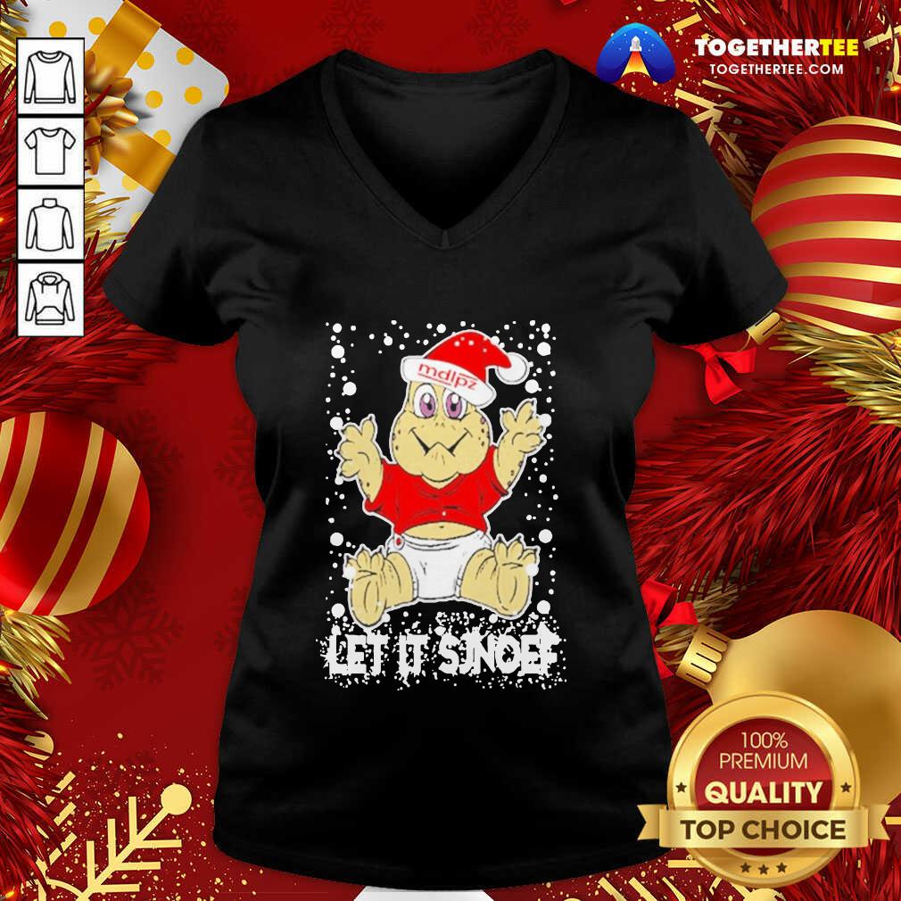 Awesome Let It Sjef Mdlz Christmas Shirt Let It Sjef Mdlz Christmas V-neck - Design By Togethertee.com
