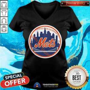 New York Mets Baseball V-neck - Design By Togethertee.com