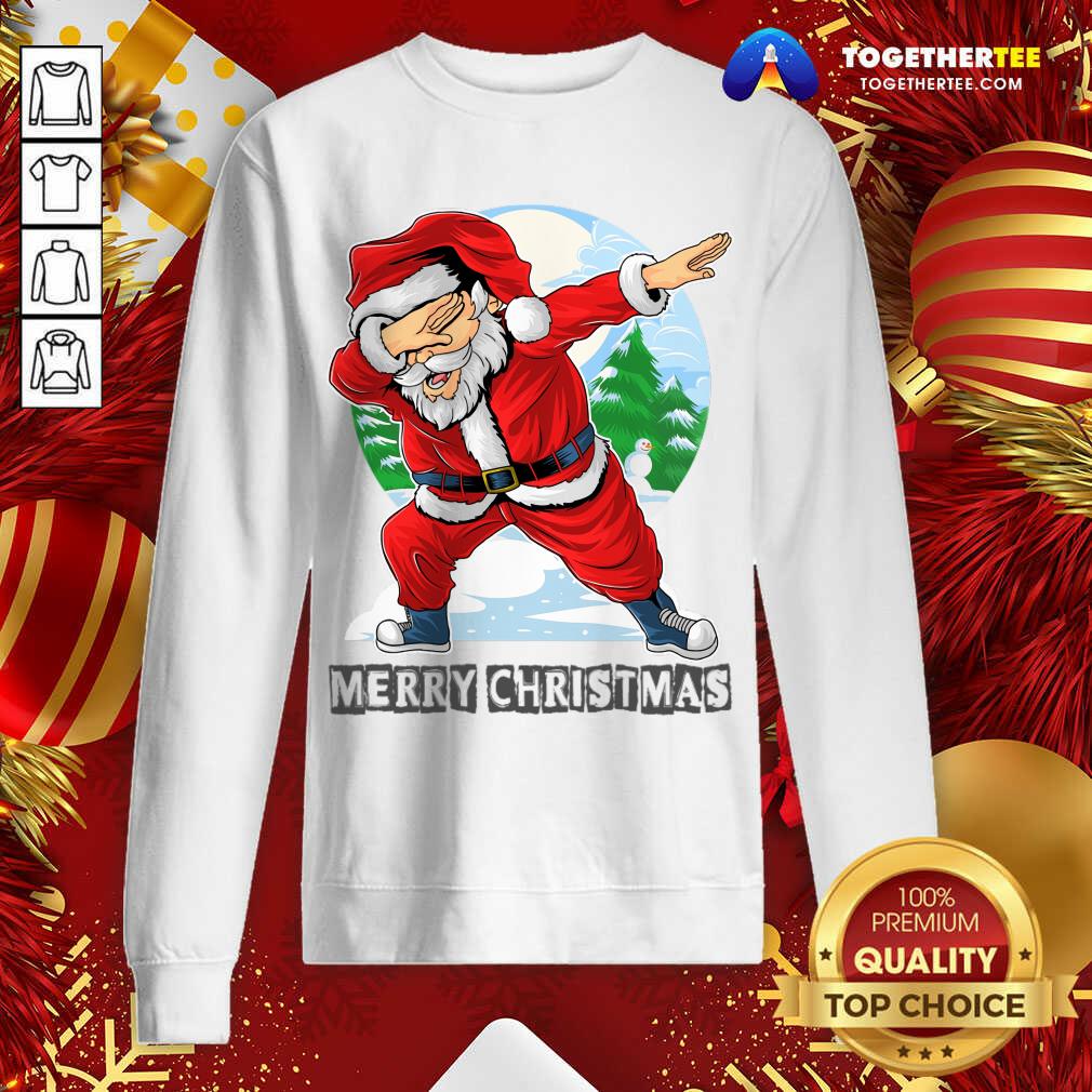 Santa Claus Dabbing Dance Cute Sweatshirt - Design By Togethertee.com Santa Claus Dabbing Dance Cute Sweatshirt - Design By Togethertee.com