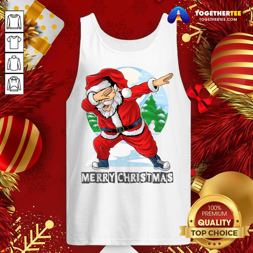 Santa Claus Dabbing Dance Cute Tank Top - Design By Togethertee.com Santa Claus Dabbing Dance Cute Tank Top - Design By Togethertee.com