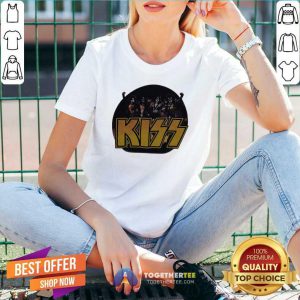 Band Kiss V-neck - Design By Togethertee.com