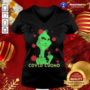 Grinch Covid Cuomo 2020 V-neck - Design By Togethertee.com
