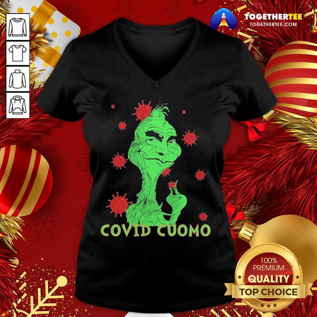 Grinch Covid Cuomo 2020 V-neck - Design By Togethertee.com Grinch Covid Cuomo 2020 V-neck - Design By Togethertee.com