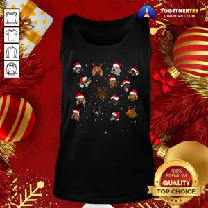 Dogs Santa Merry Christmas Tank Top - Design By Togethertee.com