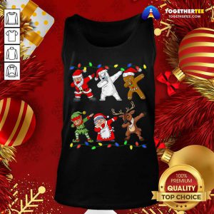 Christmas Dabbing Santa Elf And Friends Boys Kids Dab Xmas Tank Top - Design By Togethertee.com