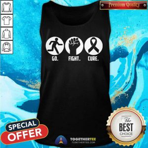 Go Fight Cure Breast Cancer Awareness Month Tank Top - Design By Togethertee.com