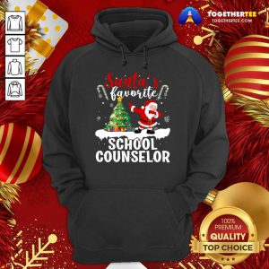 Santa's Favorite School Counselor Santa Christmas Hoodie - Design By Togethertee.com