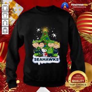 Snoopy The Peanuts Seattle Seahawks Christmas Sweatshirt - Design By Togethertee.com