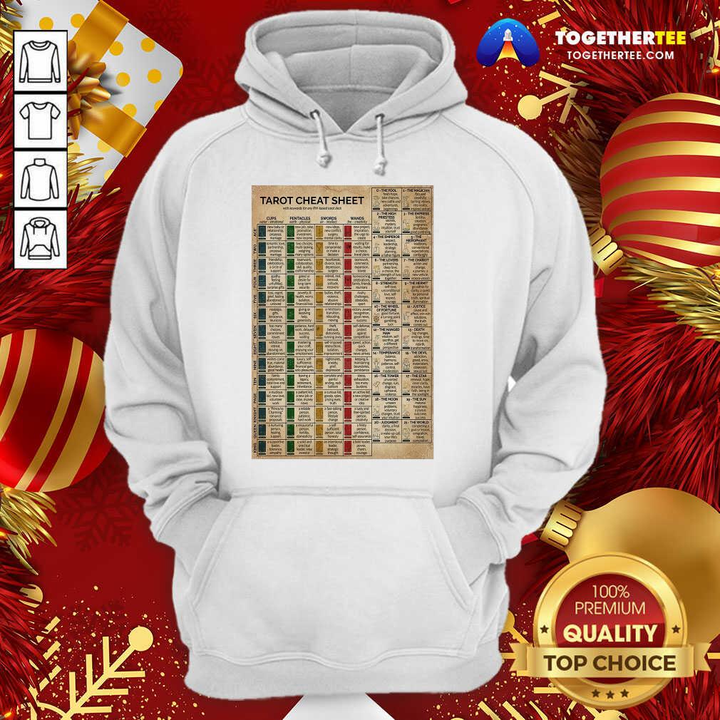Tarot Cheat Sheet Hoodie - Design By Togethertee.com Tarot Cheat Sheet Hoodie - Design By Togethertee.com